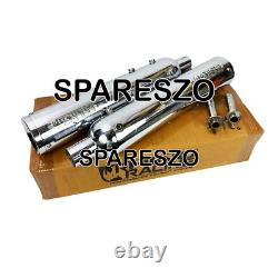 Échappement en acier inoxydable Rhino Racing compatible avec Royal Enfield Super Meteor 650
