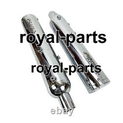 Échappement en acier inoxydable Rhino Racing compatible avec Royal Enfield Super Meteor 650