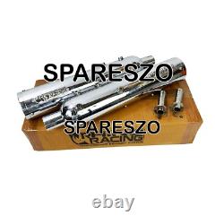 Échappement en acier inoxydable Rhino Racing compatible avec Royal Enfield Super Meteor 650