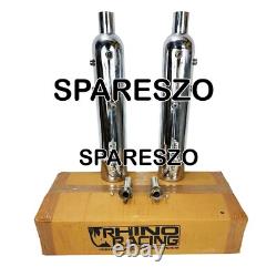 Échappement en acier inoxydable Rhino Racing compatible avec Royal Enfield Super Meteor 650 Échappement en acier inoxydable Rhino Racing compatible avec Royal Enfield Super Meteor 650