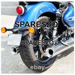 Échappement en acier inoxydable Rhino Racing compatible avec Royal Enfield Super Meteor 650