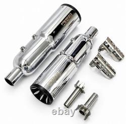 Échappement en acier inoxydable Rhino Racing compatible avec Royal Enfield Super Meteor 650 V4