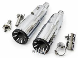 Échappement en acier inoxydable Rhino Racing compatible avec Royal Enfield Super Meteor 650 V4