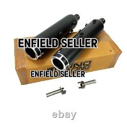 Échappement en acier inoxydable Rhino Racing, noir, adapté pour Royal Enfield Shotgun 650