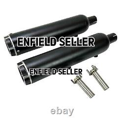 Échappement en acier inoxydable Rhino Racing, noir, adapté pour Royal Enfield Shotgun 650