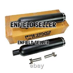 Échappement en acier inoxydable Rhino Racing, noir, adapté pour Royal Enfield Shotgun 650