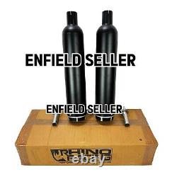 Échappement en acier inoxydable Rhino Racing, noir, adapté pour Royal Enfield Shotgun 650