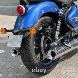 Échappements Rhino Racing V1 (acier inoxydable) pour Royal Enfield Super Meteor 650 @V