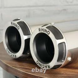 Échappements Rhino Racing V2 (acier inoxydable) pour Royal Enfield Super Meteor 650