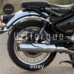 Échappements Rhino Racing pour Royal Enfield Classic 650 V2 (acier inoxydable)