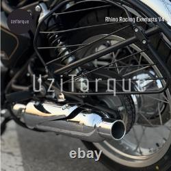 Échappements Rhino Racing pour Royal Enfield Classic 650 V4 (acier inoxydable)