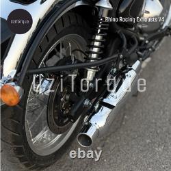 Échappements Rhino Racing pour Royal Enfield Classic 650 V4 (acier inoxydable)
