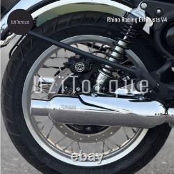 Échappements Rhino Racing pour Royal Enfield Classic 650 V4 (acier inoxydable)