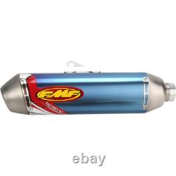 FMF Racing 044235 Factory 4.1 Slip-On, Tuyau intermédiaire en acier inoxydable anodisé bleu