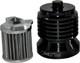 Filtre &agrave; Huile En Acier Inoxydable Noir Pc Racing Flo Spin On #pcs4b