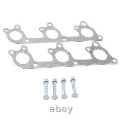 Fit 05-10 Mustang 4.0/v6 Manipold D'échappement Inoxydable 2x 3-1 Racing Header+gaskets