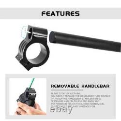 Guidon de rehausse en acier inoxydable CNC de 31MM-51MM à clipser