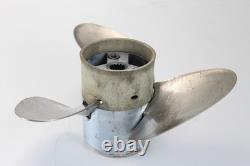 Hélice de course en acier inoxydable à ajustement automatique Johnson Evinrude 15 Spline RH Hélice de course en acier inoxydable à ajustement automatique Johnson Evinrude 15 Spline RH