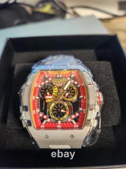 INVICTA Invicta Racing Hommes Acier Inoxydable Noir+Rouge+Jaune cadran VD86