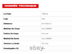 IXIL Ktm Rc 390 2021 / 2022 / 2023 / 2024 Collecteur de Course en Acier Inoxydable