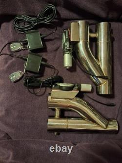 KIT DE TUYAUTERIE D'ÉCHAPPEMENT EN ACIER INOXYDABLE UNIVERSEL ANDO RACING DE 2,5 POUCES AVEC SOUPAPE