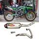 Kit D&rsquo;&eacute;chappement Complet De Course En Acier Inoxydable Avec Embout En Carbone Pour Kawasaki Klx 230
