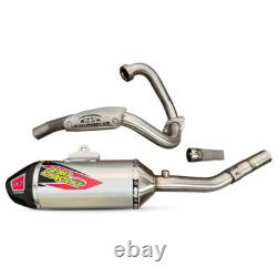 Kit d’échappement complet de course en acier inoxydable avec embout en carbone pour Kawasaki KLX 230
