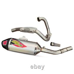 Kit d’échappement complet de course en acier inoxydable avec embout en carbone pour Kawasaki KLX 230