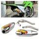 Kit De Tuyaux D'échappement Complet En Acier Inoxydable Racing Pour Kawasaki Klx 300r 20-24