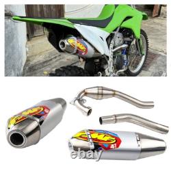 Kit de tuyaux d'échappement complet en acier inoxydable Racing pour Kawasaki KLX 300R 20-24