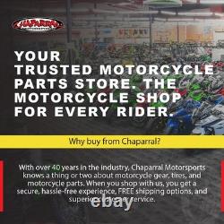 Miroir de guidon en acier inoxydable Driven Racing Halo pentagone noir/bleu