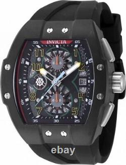 Montre Invicta Racing pour homme avec boîtier en acier inoxydable noir NEUVE