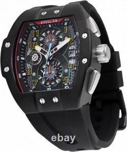 Montre Invicta Racing pour homme avec boîtier en acier inoxydable noir NEUVE