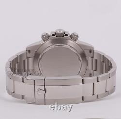 Montre Rolex Daytona 116520 en acier inoxydable de 40 mm – cadran Racing noir à chiffres arabes
