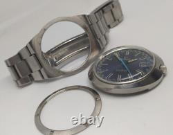 Montre automatique vintage Omega Dynamic cadran de course mouvement en acier inoxydable suisse
