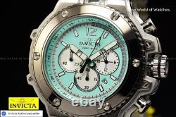 Montre chronographe Invicta pour homme de 56 mm, cadran turquoise RACING, acier inoxydable