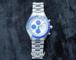 Montre chronographe pour homme Endless Racing avec bracelet en acier inoxydable et cadran bleu JDM