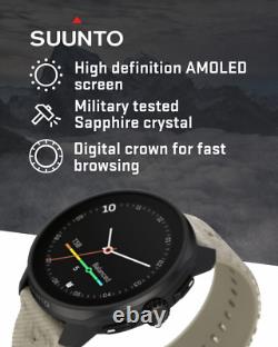 Montre connectée SUUNTO Race S Sports en acier gris gravier GPS AMOLED (OpenBox)