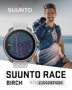 Montre connectée SUUNTO Race Sports Steel avec GPS Tracker en bouleau et écran AMOLED