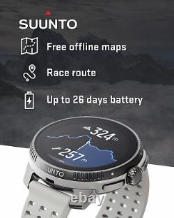 Montre connectée SUUNTO Race Sports Steel avec GPS Tracker en bouleau et écran AMOLED