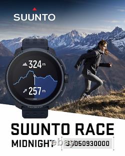 Montre connectée SUUNTO Race Sports en acier avec GPS Midnight