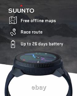 Montre connectée SUUNTO Race Sports en acier avec GPS Midnight