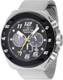 Montre De Course Pour Homme En Acier Inoxydable De 48 Mm Avec Cadran Noir Et Gris, Quartz Vd53