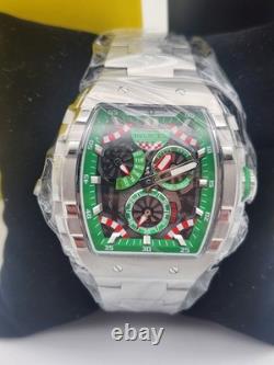 Montre élégante Invicta Racing pour homme de 47 mm en acier inoxydable