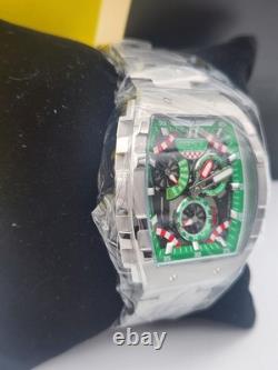 Montre élégante Invicta Racing pour homme de 47 mm en acier inoxydable