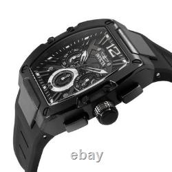 Montre homme Invicta Racing 43 mm en acier inoxydable plaqué ion noir 45199