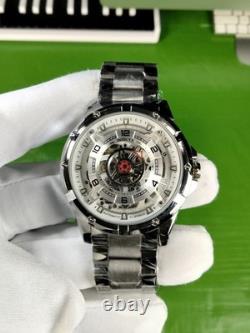 Montre homme Invicta Racing Inter. automatique mécanique en acier inoxydable, 21 rubis