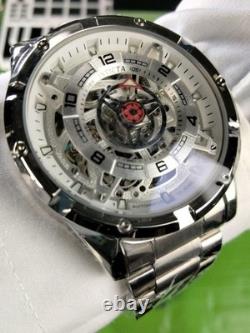Montre homme Invicta Racing Inter. automatique mécanique en acier inoxydable, 21 rubis