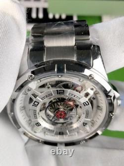 Montre homme Invicta Racing Inter. automatique mécanique en acier inoxydable, 21 rubis