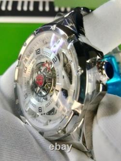 Montre homme Invicta Racing Inter. automatique mécanique en acier inoxydable, 21 rubis